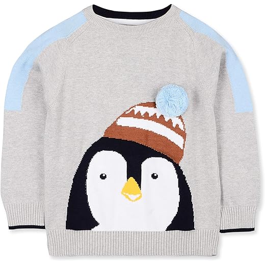 Cherry Crumble Kids Sweater Grey