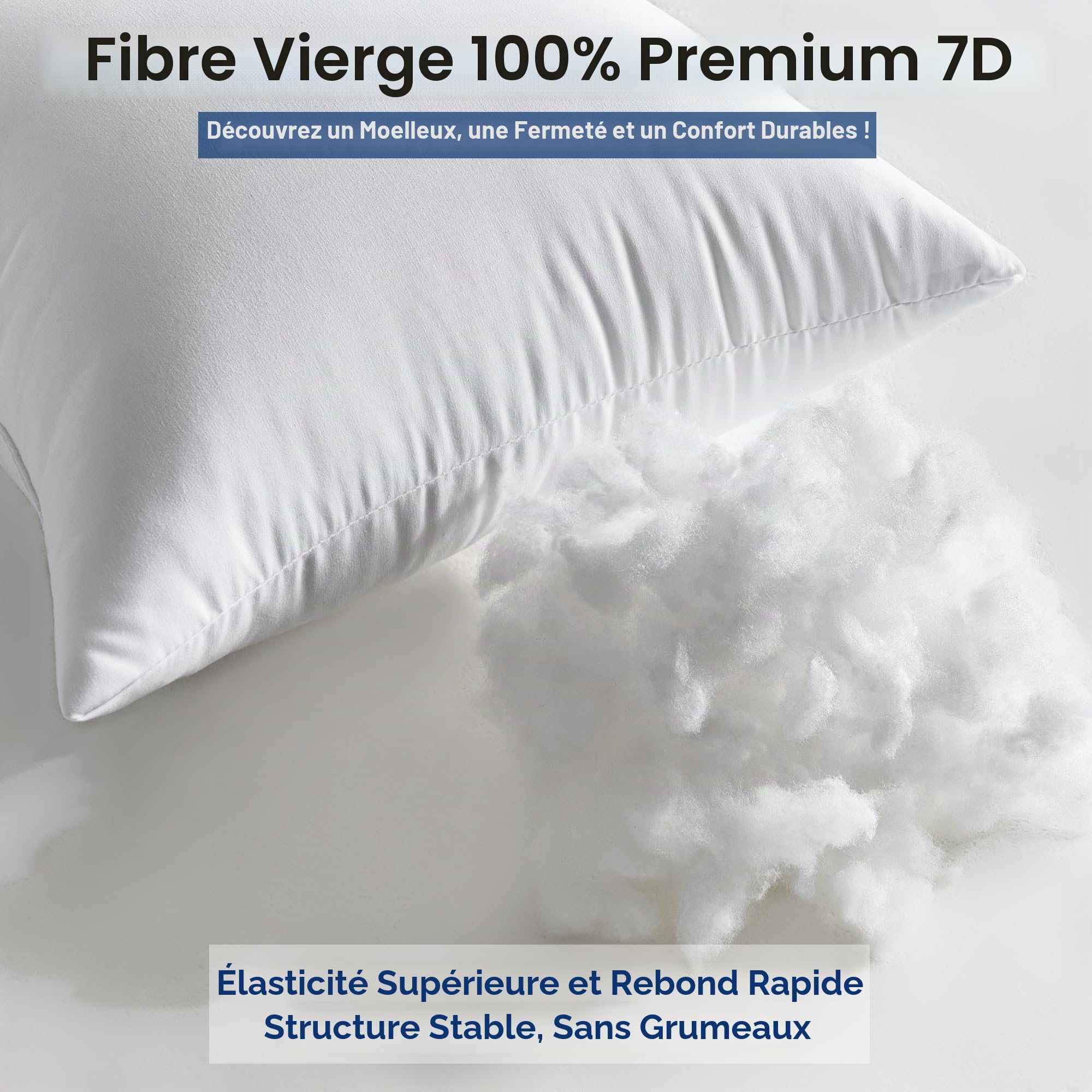Coussin Rembourrage 50 x 50 cm Lot de 4 Grands Coussins Décoratifs Blancs pour Le Salon Canapé Lit Canapé Carrés Housse de Coussin Garnissage Coussin