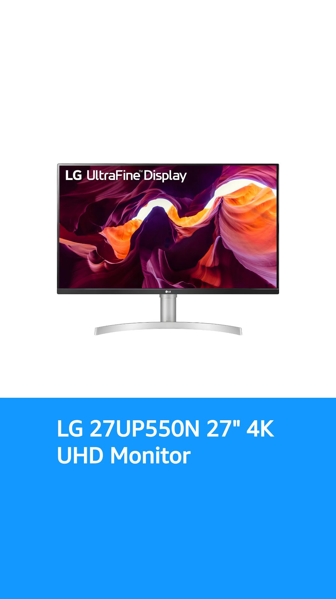 LG Ultrafine 27UP550N 27” 4K UHD (3840x2160) IPS Monitor with USB