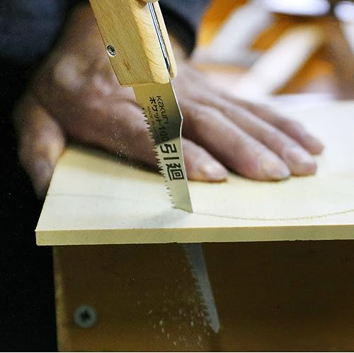 Miniatura 8 de KAKURI Sierra de podar plegable de 4 pulgadas para jardín campamento bushcraft sierra japonesa de afeitar afilada hoja de acero japonés mini sierra