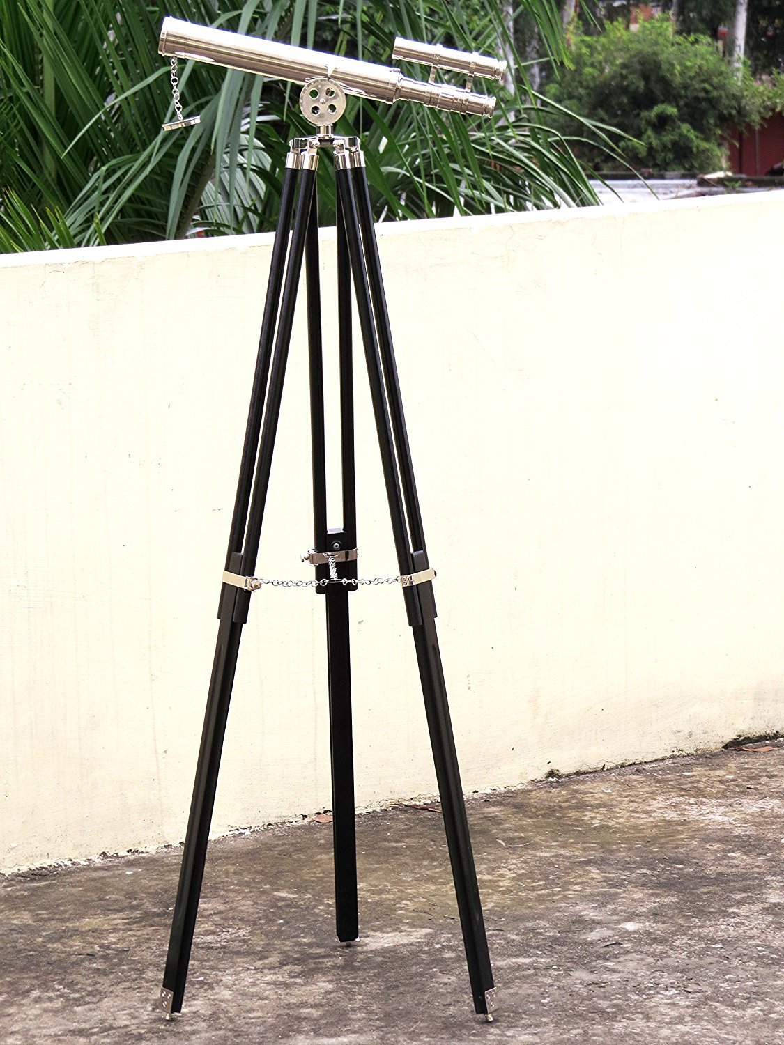 Nautical Chrome Griffith Astro Floor Standing Telescope 18