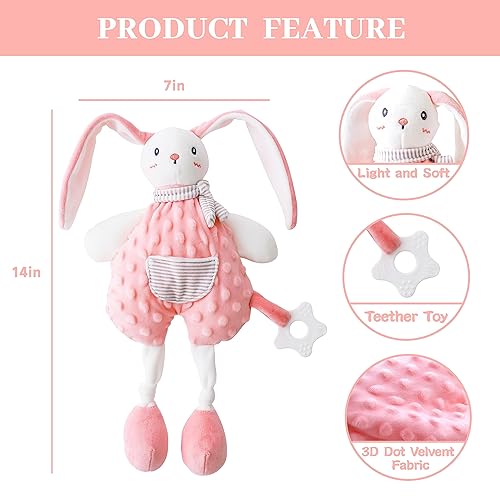 Miniatura 6 de Loveys - Regalos de ducha para bebés, juguetes suaves para acurrucarse, juguetes de animales de peluche para niñas recién nacidas, juguetes