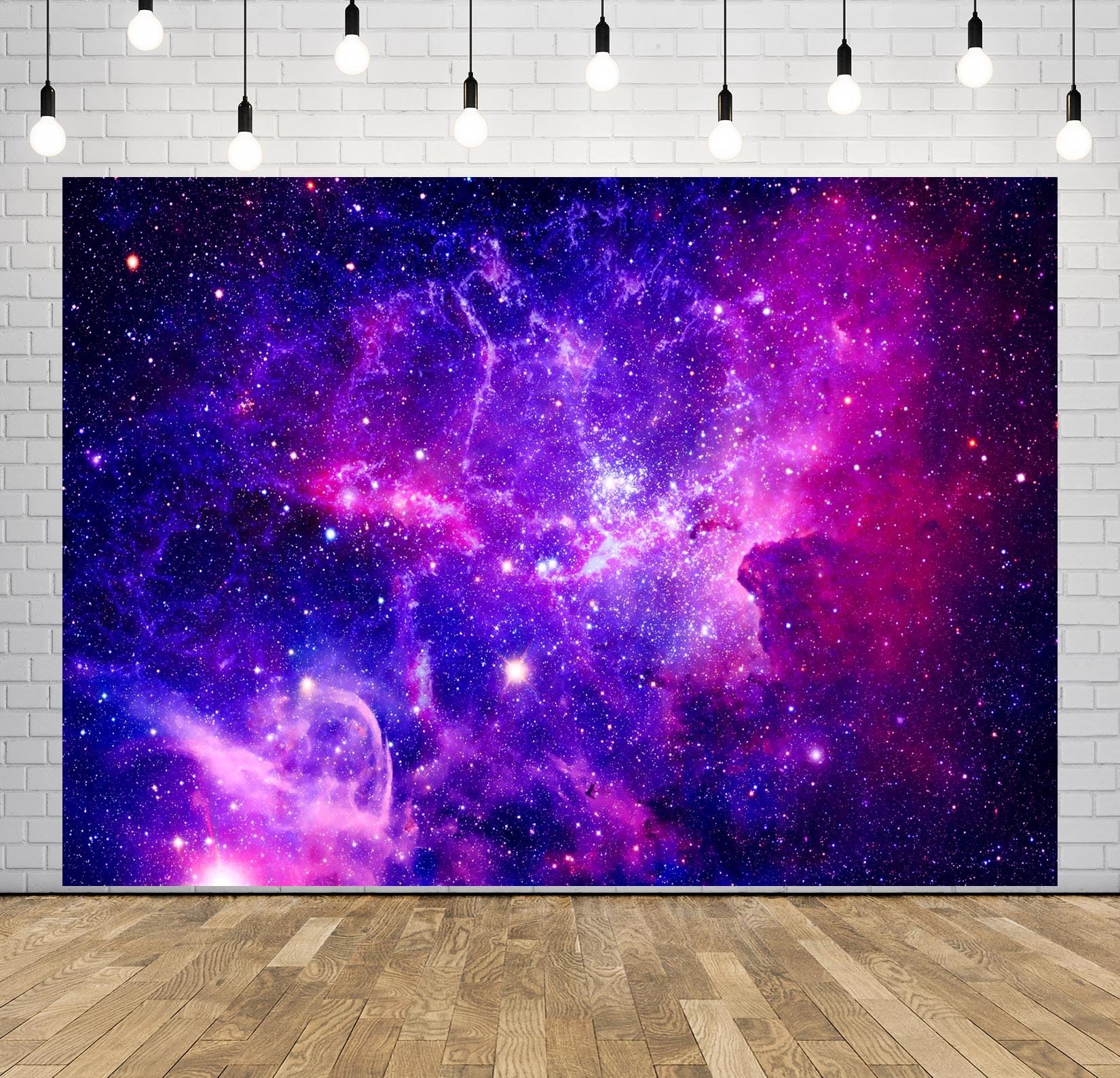 BELECO 8x6ftFabric Cosmic Galaxy Backdrop Wall DÃ©cor Starry Sky Milky...
