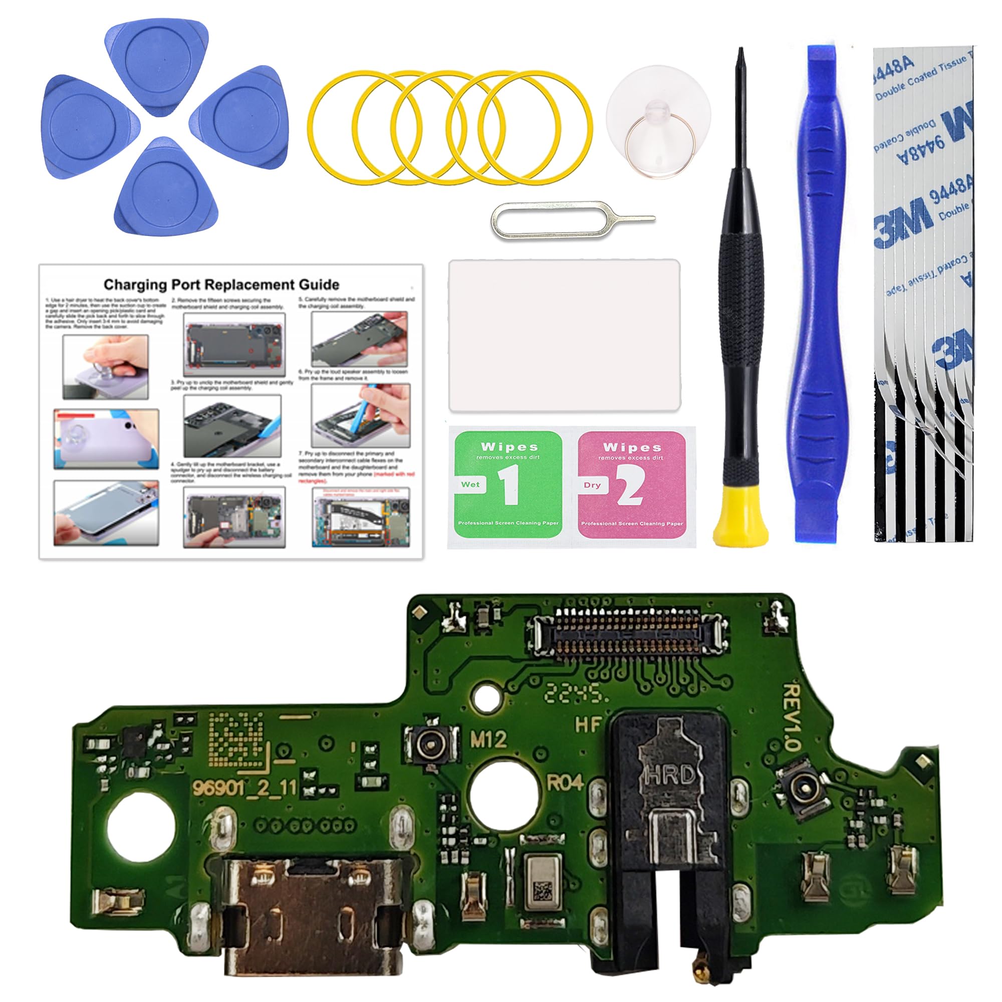 Charging Port Replacement Kit Compatible with Galaxy A14 5G US Version, Dock Board USB-C Connector Only for A14 5G SM-A146U/U1/W/P, with Instruction