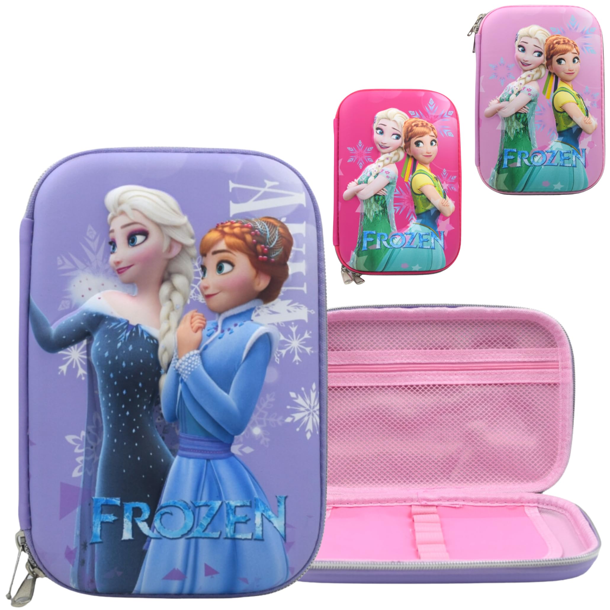 SHUCHI ESSENTIALS Frozen Elsa & Anna Pencil Case | Large EVA Organizer for Kids | Anna Elsa Pencils, Frozen Stationery, Elsa Pencil Box for Girls, Pencil Pouch (Set of 1, Multicolor) (B0D9H8T75M) Amazon Price History, Amazon Price Tracker