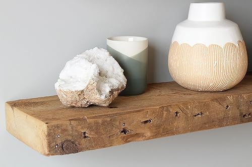 Vista 67 de Urban Legacy - Estantes flotantes hechos de auténtica madera regenerada, moderna, a la moda, madera de granero, hecho por Amish en el condado