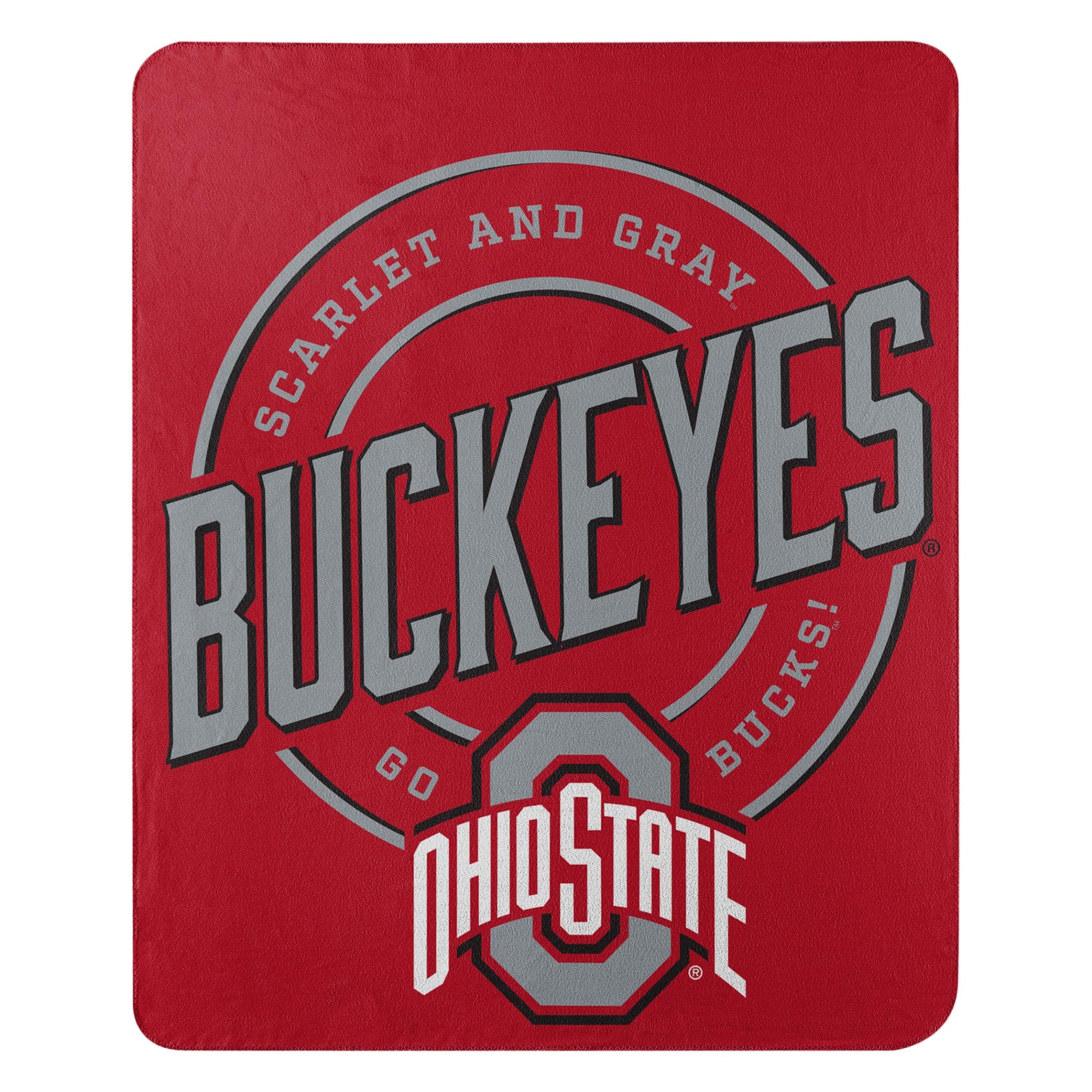 Northwest NCAA Ohio State Buckeyes Fleece Throw Blanket, 50" x 60", Campaign
