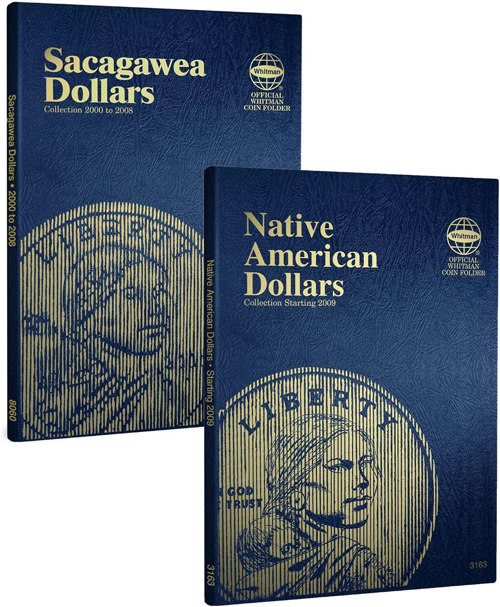 Carpeta de monedas Whitman US Sacagawea/Dólar nativo americano Set a partir de 2000#'s 8060 3163