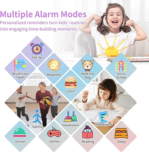 Miniatura 6 de Relojes inteligentes para niños con cámara de pantalla táctil HD, reproductor de música, 39 juegos de rompecabezas, podómetro, despertador,