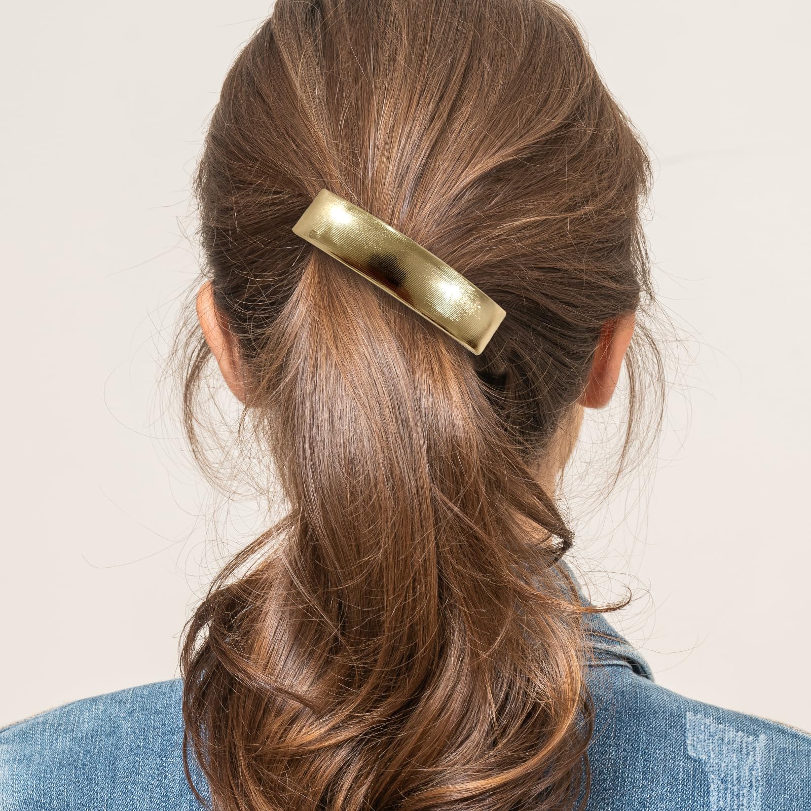Large Metal Hair Clips Set of 5 Retro French Barrettes for Women Amazon.com : Metal Retro Large Barrette Pack of 5 Style  main image 2