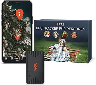 PAJ GPS People Finder 4G - Mini GPS Tracker für Kinder und Senioren - bis zu 5 Tage Akkulaufzeit - kleines Ortungsgerät mit Live-Ortung, geeignet bei Demenz, Alarmbenachrichtigungen im Notfall
