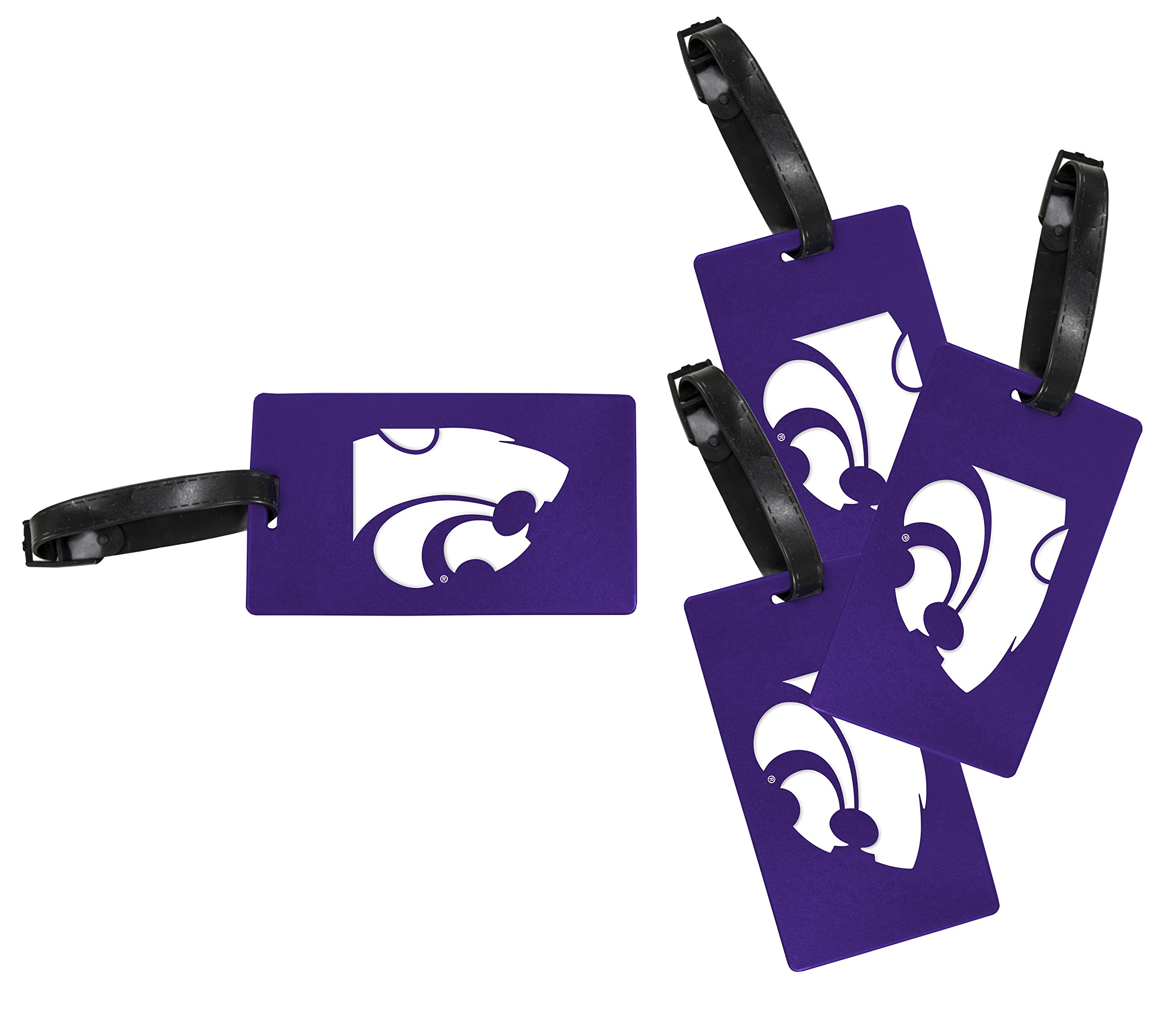 R and R Imports Kansas State Wildcats Luggage Tag 4-Pack Officially Licensed Collegiate Product