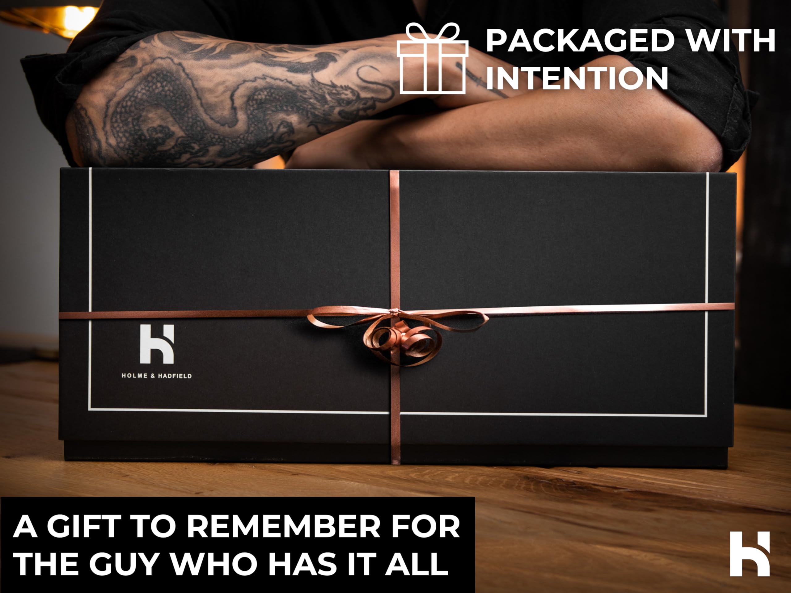 Holme & Hadfield 4 Slot Luxury Watch Display Case with Hinged Cover Drawer product thumbnail 7