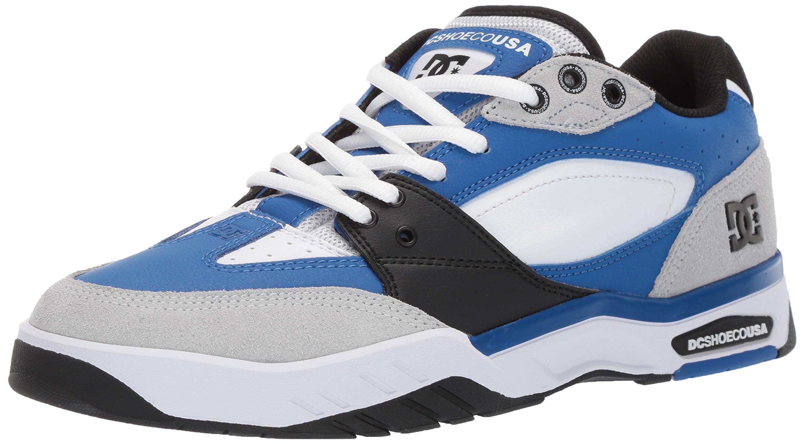 DC Men's MASWELL Skate Shoe, Blue/Black/White, 7.5 M US
