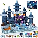 ToyUnited 100PCS Magnetic Blocks - Magnet Building Blocks, Stacking Magents Cubes Toys Blue Castle Set, STEM Montessori Sensory Toys for Kids Boys and Girls Ages 3 4 5 6 7 8 9 Christmas Birthday Gifts