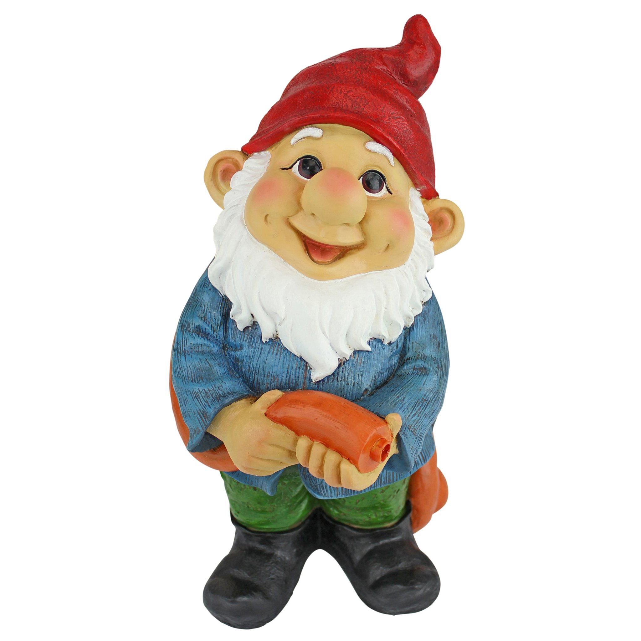 Garden Gnome Statue - Hose it Off Harry Piped Statue Gnome Fountain - Garden Gnome Fountain - Lawn Gnome