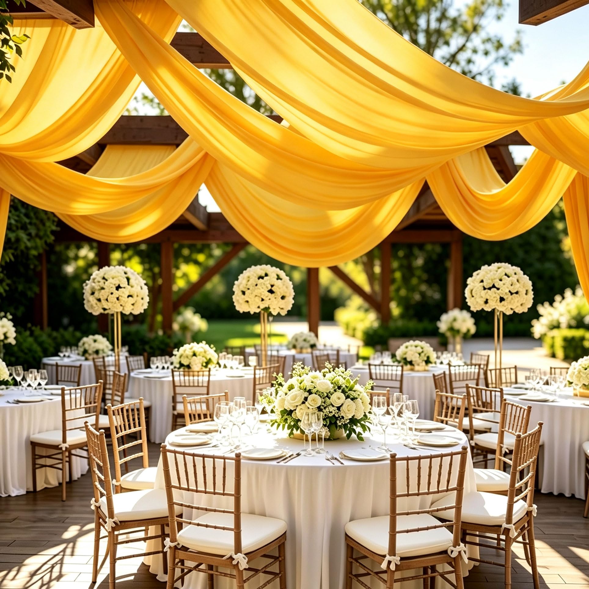 2 Paneles de Paño para Techo 150x600cm para Bodas y Fiestas