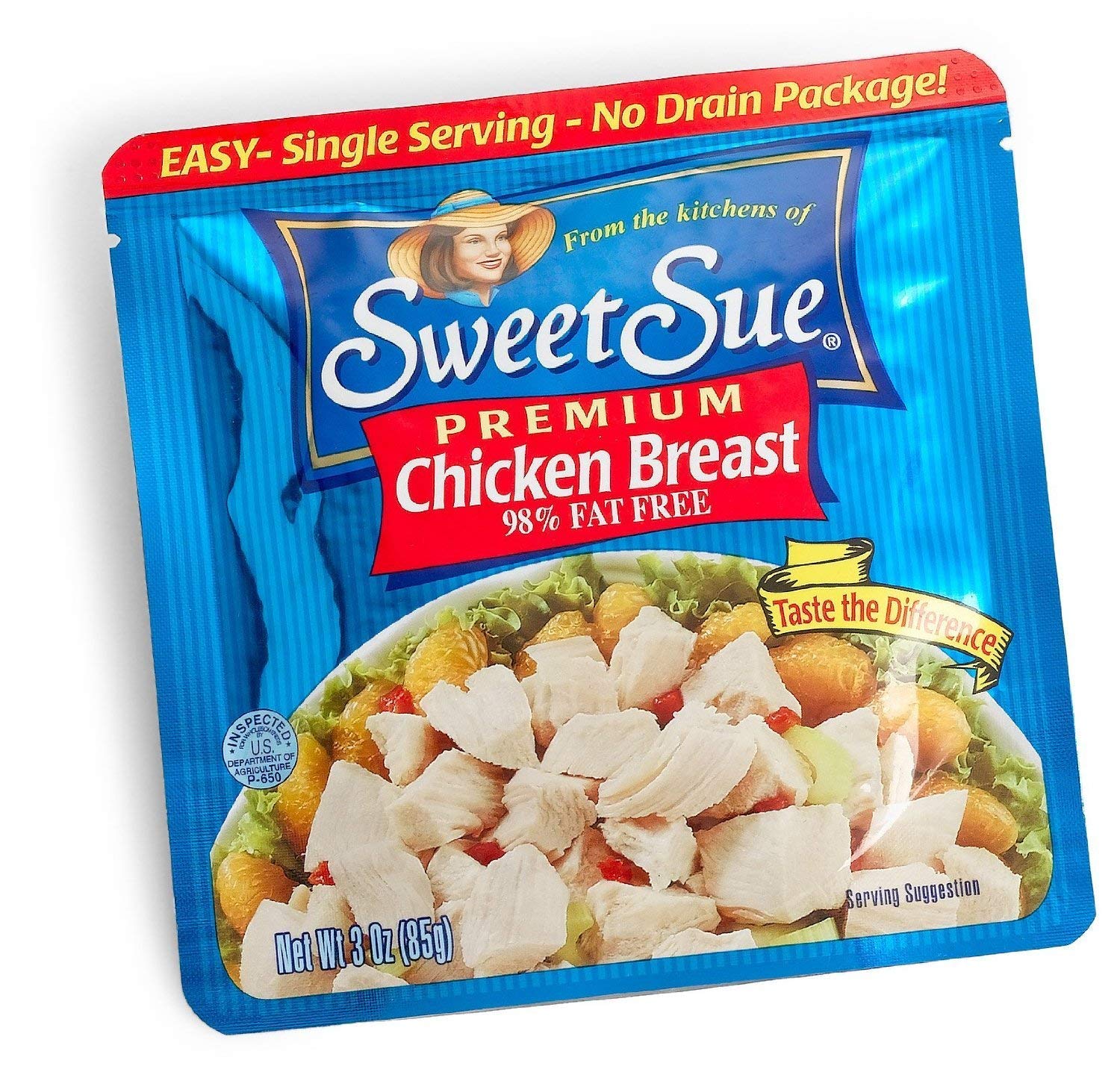 Sweet Sue Chicken Breast, 3 Oz, Pack of 8