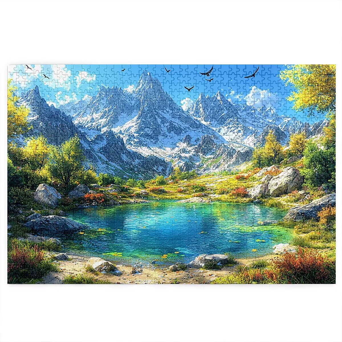 Puzzle dla dorosłych 4000, puzzle krajobrazowe dla dorosłych, górskie puzzle 4000 elementów, drewniane puzzle z wykwintnym pudełkiem, niemożliwe puzzle do dekoracji wnętrz, prezenty dla kobiet, -3561
