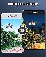 Vista 2 de EDISHINE Accesorios de luz de poste para exteriores, sensor de atardecer a amanecer, interruptor fotoeléctrico para luz de poste al aire libre