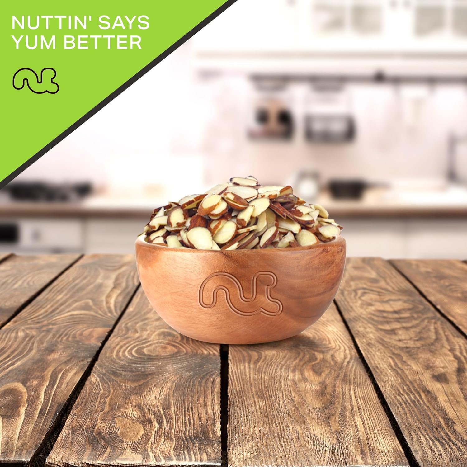NUT CRAVINGS - Natural Sliced Almonds - Raw, (32oz - 2 LB) Packed Fresh in Resealable Bag - Nut Snack - Food Assortments Ideal for Trail Mixed Nuts