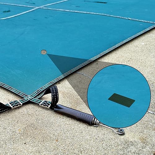 Miniatura 6 de Honoson Kit de parche de 4 piezas para cubierta de seguridad para piscina, cubierta de seguridad de malla con autoadhesivo, kit de parches de malla