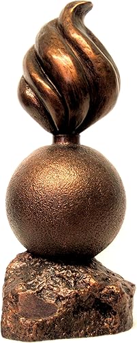 Estatua de bomba de artillería, 13" con soporte para monedas