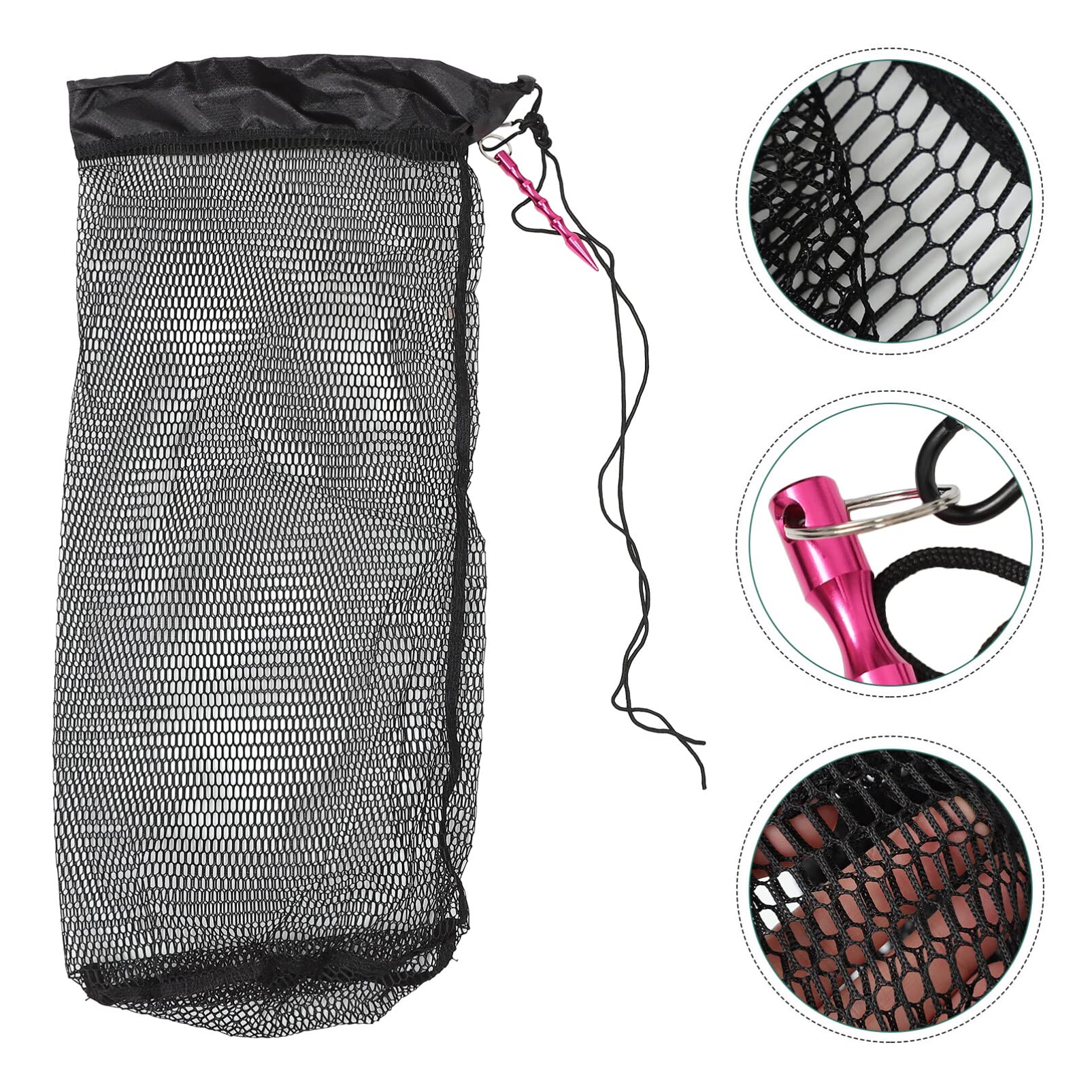 Filet De Pêche Portable BESPORTBLE 80x40cm - Épuisette Pliable Pour Plongée, Pêche Appât Et Écrevisses