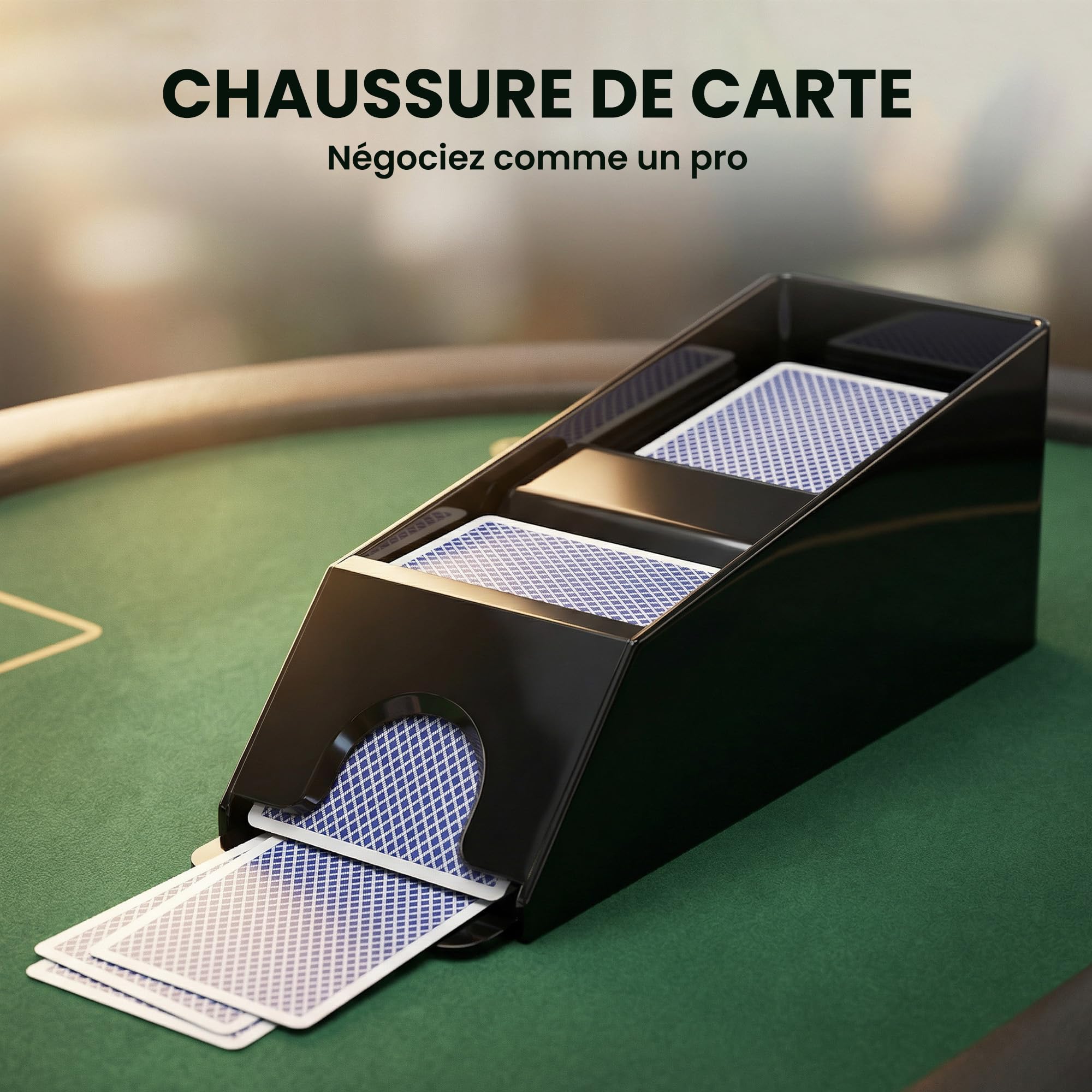 SPORTNOW - Maletín de Póker Completo de 500 Fichas, Carcasa de ABS, Tarjetas de Juego, Dados, Distribuidor, Alfombras, Llaves para Juegos de Blackjack y Texas Holdem