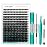 GEMERRY Thick Lash Clusters Kit Fluffy Lash Extension Kit Cluster Lashes 280Pcs D Curl Eyelash Extension Kit With Bond and Seal, Lash Tweezers, DIY Lash Extension(100P-8-16mm)