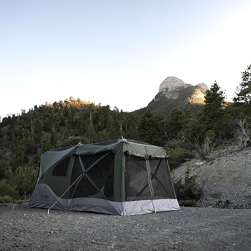 Miniatura 6 de Gazelle Tents, T4 Tienda de campaña en tándem de fácil instalación de 90 segundos, impermeable, resistente a los rayos UV, sala de pantalla