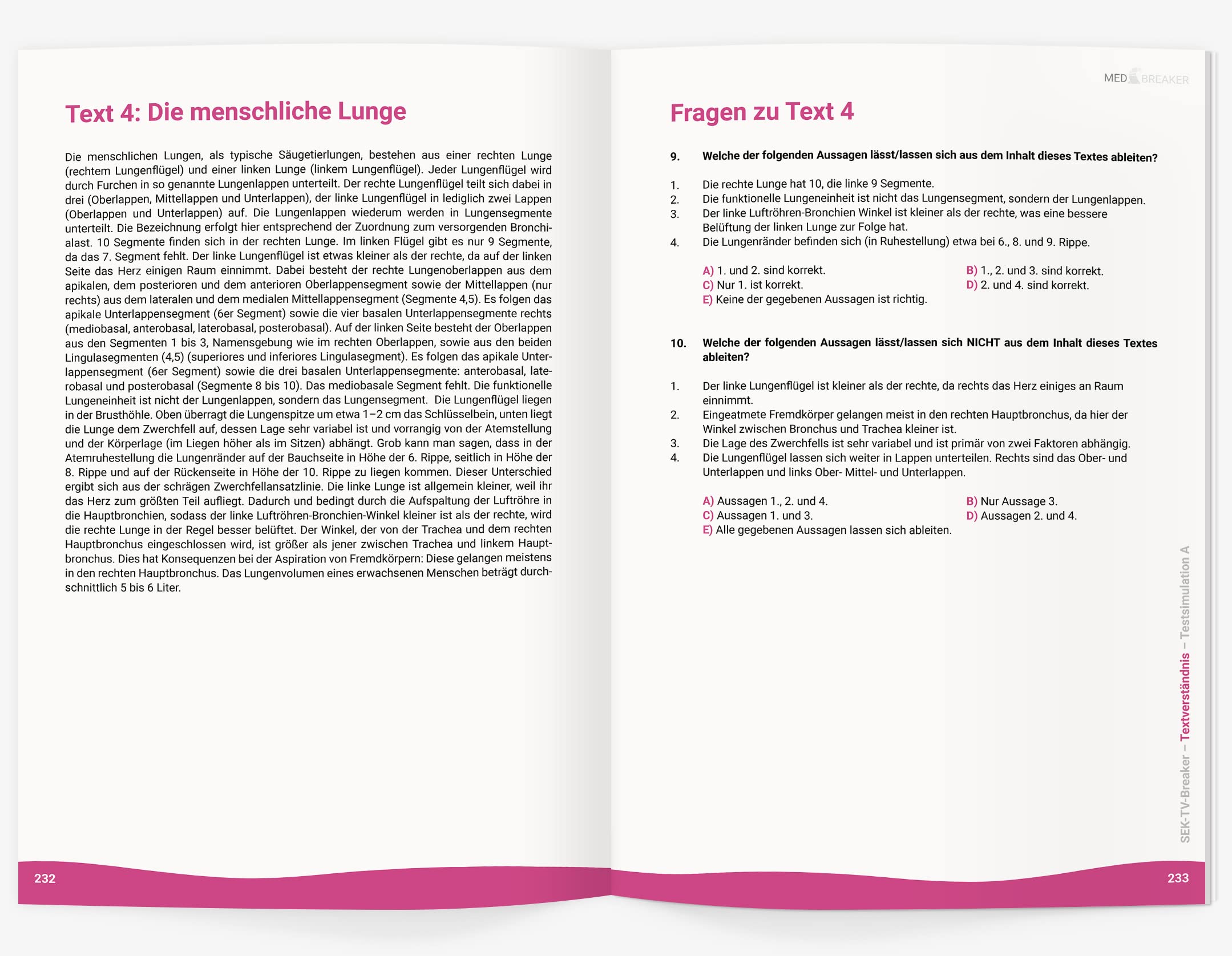 MedAT 624 SEK-TV-Fragen, Emotionen erkennen, regulieren, soziales Entscheiden, Textverständnis |: SEK-TV-Breaker | MedAT 2025 / 2026, ... (MEDBREAKER | MedAT-Bücher-Vorbereitung)