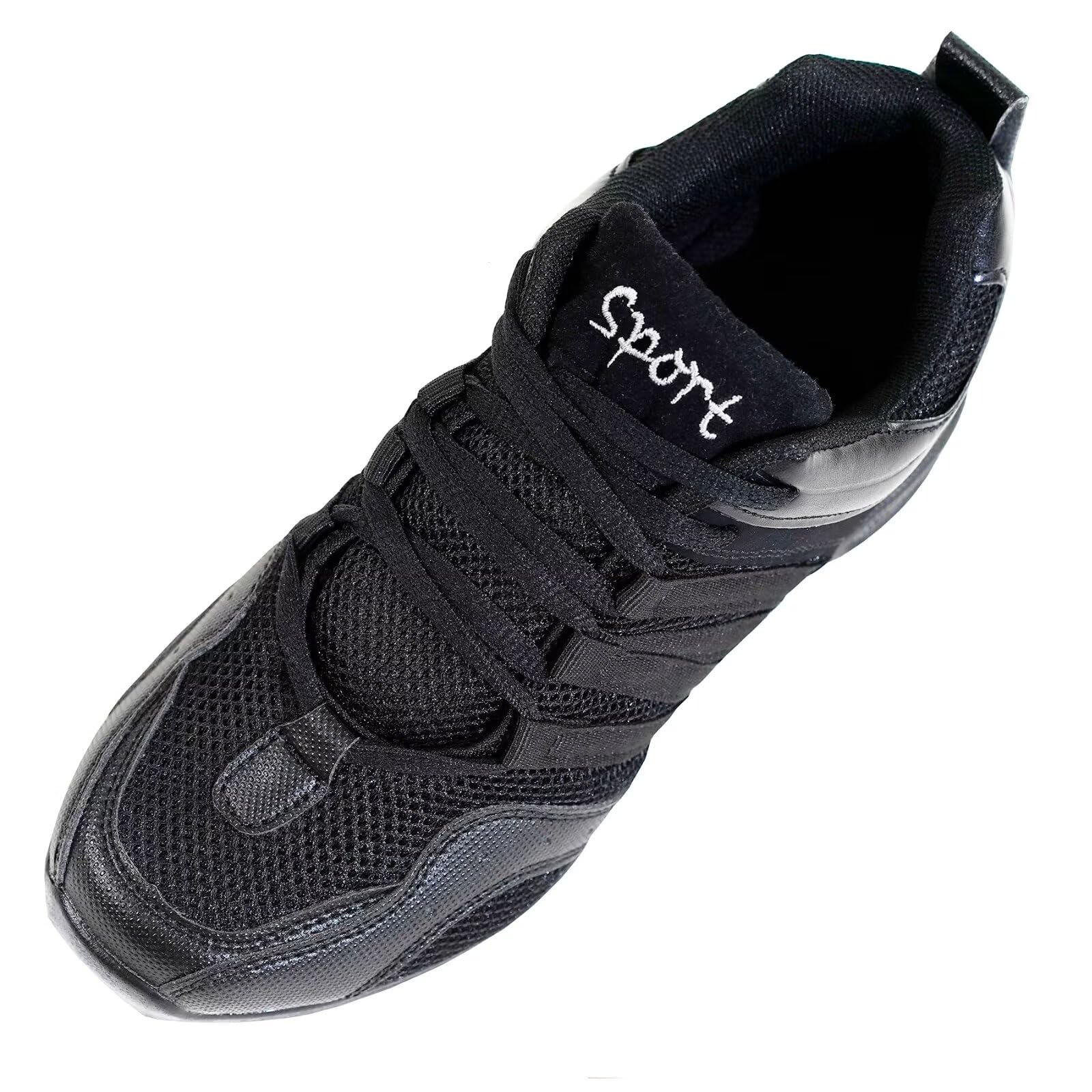 Negro Zapatillas Deportivas Baile Suela Dividida Moderno Sneakers de Danza