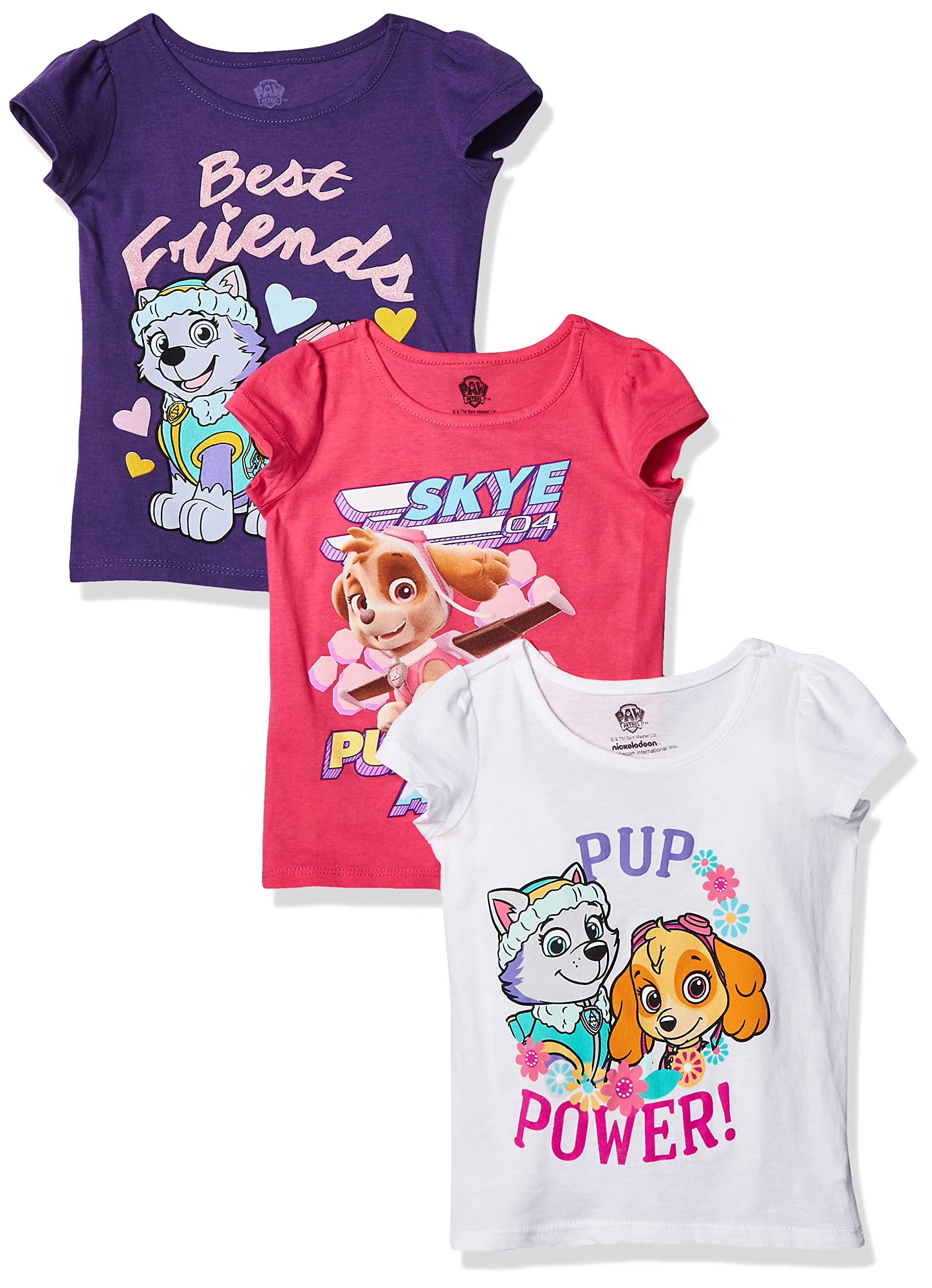 Girls Paw Patrol 3 Pack T-Shirt BundleT-Shirt