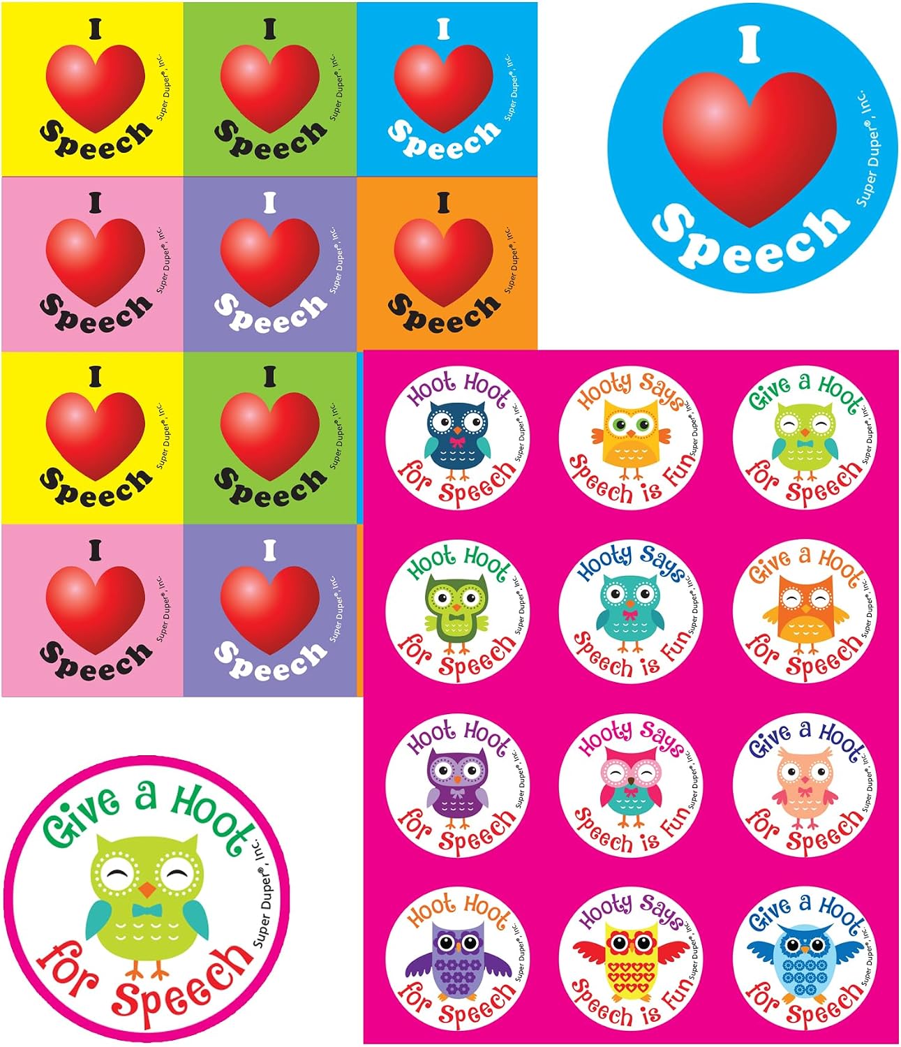 Super Duper Publications | 1,080 Scented Stickers Speech Super Pack | Educational Resource for Children