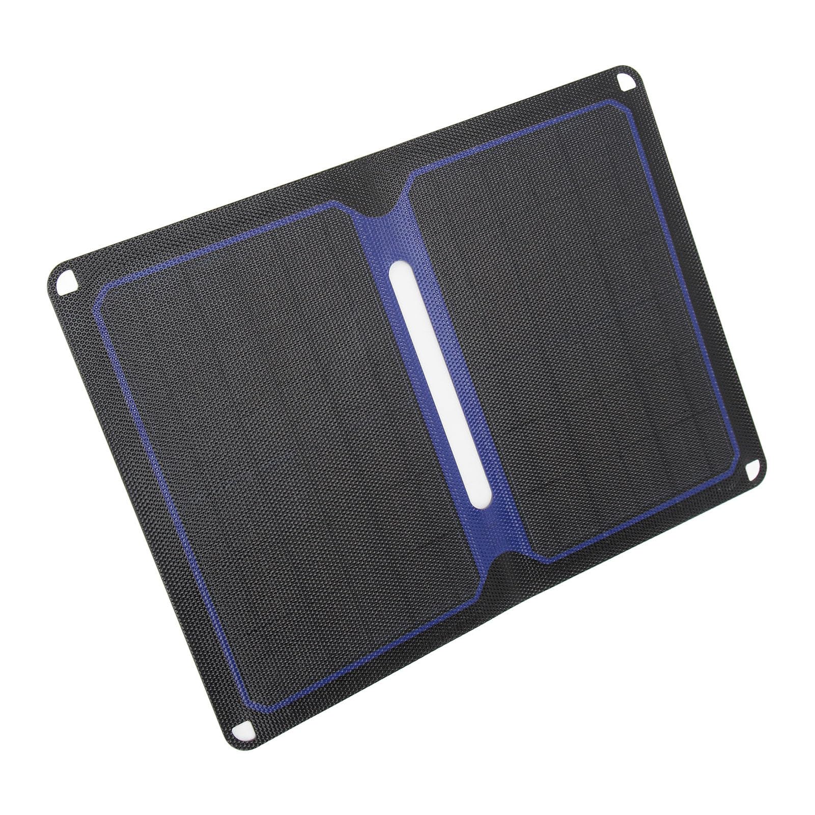Omabeta Cargador de Panel Solar 14W Portátil e Impermeable para Actividades Al Aire Libre Camping Viajes Monocristalino