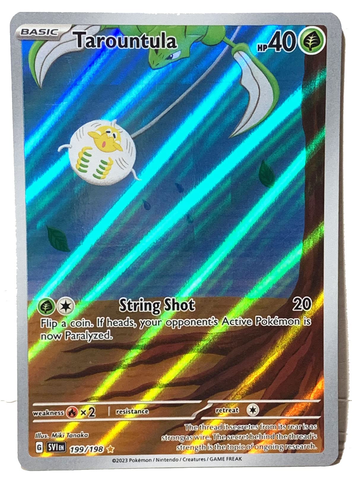 Pokemon - Tarountula 199/198 - Scarlet & Violet - Illustrator Rare