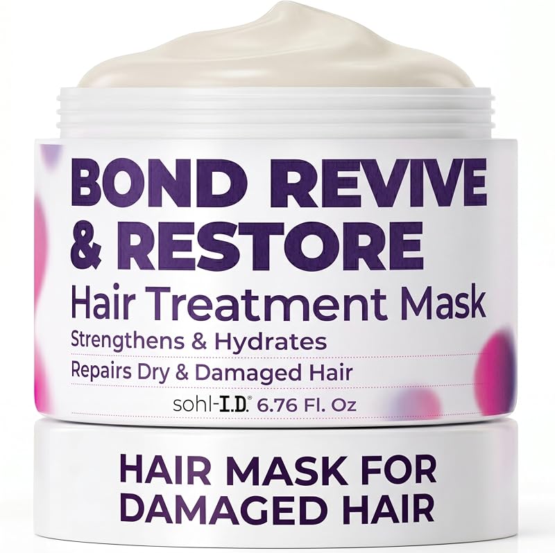Hair Mask for Dry & Damaged Hair – Deep Conditioning Repair Treatment to Restore Smoothness & Shine – Moisturizing Hair Mask with Vitamins B3, B5, B7, C & E – Vegan & Cruelty-Free 6.76 fl oz | for Frizzy & Damaged Strands