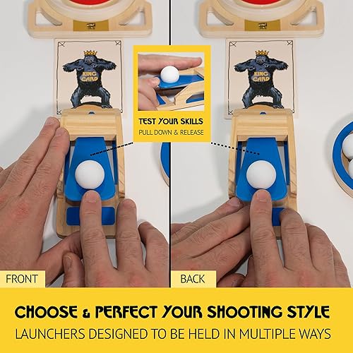 Miniatura 5 de King Pong  Juego de pong portátil para niños, adolescentes y adultos  Dos jugadores se enfrentan durante tres rondas con 12 minijuegos incluidos