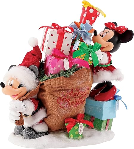 Miniatura 2 de Department 56 Possible Dreams Disney Minnie and Mickey Mouse - Figura de Nochebuena, 9.5 pulgadas, multicolor