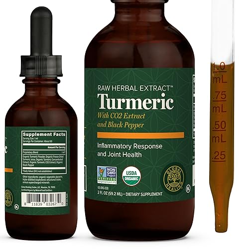 Global Healing Organic Turmeric Curcumin Supplement with Black Pepper Extract