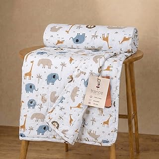 Trance Home Linen 100% Cotton | Kids Dohar | Single Bed | 150 GSM | Reversible Ac Comforter | Light Weight All Season Soft... Price In India