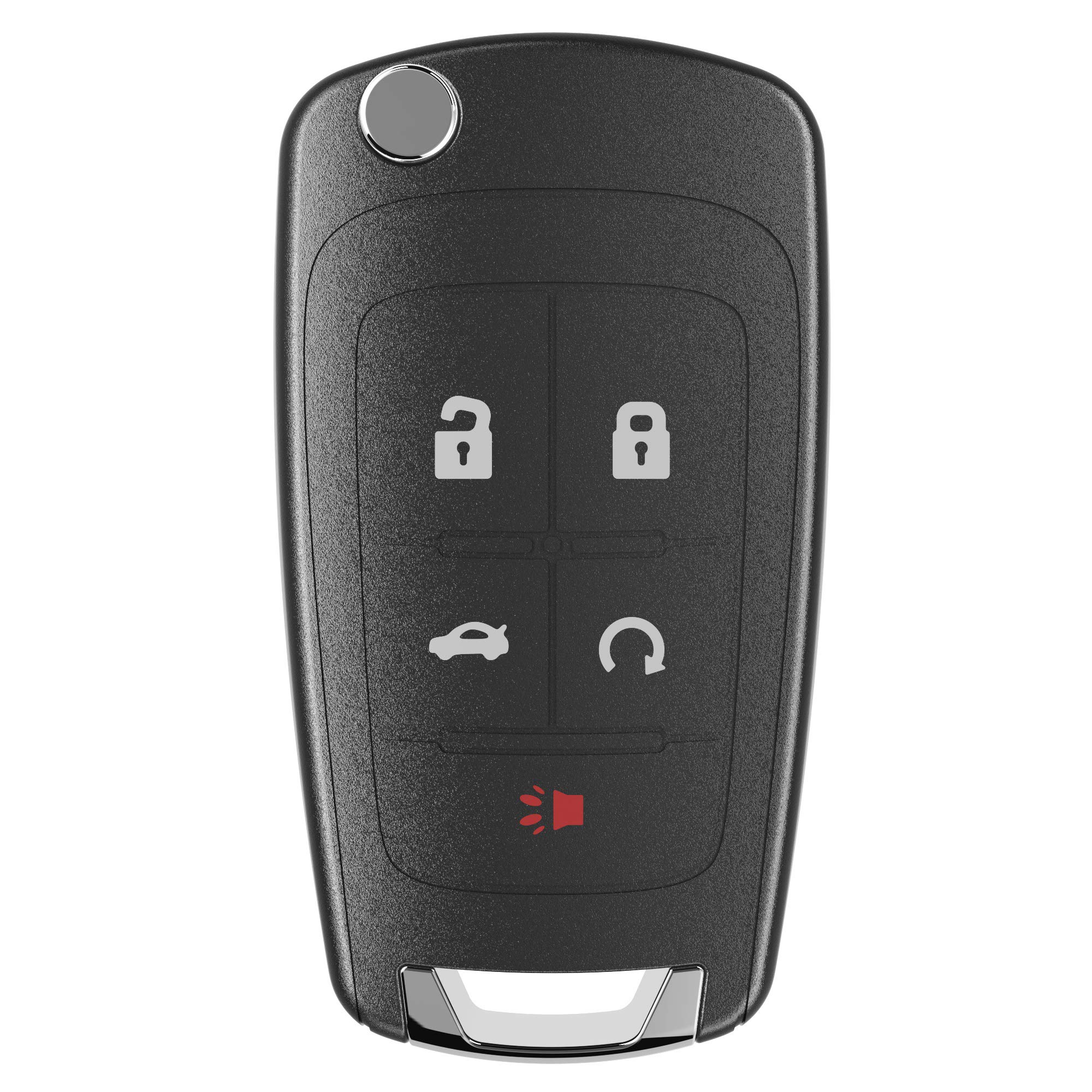 VOFONO 5 Buttons Flip Car Key Fob Fits for Chevy Camaro 2010-2018