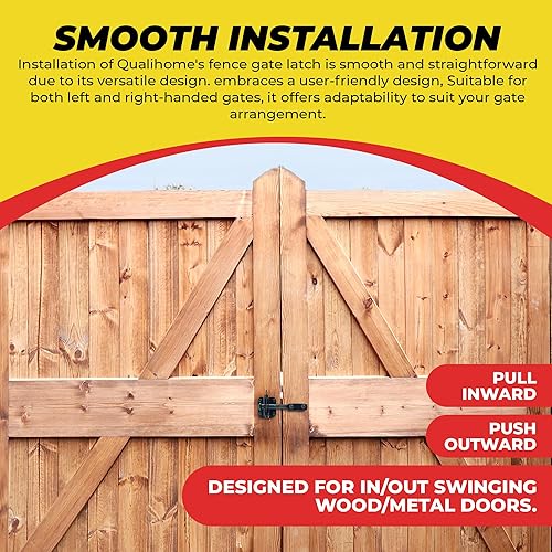 Miniatura 4 de Cerradura de puerta con palanca de gravedad automática de 4-18 de acero color negro Black, Zinc Plated Finish