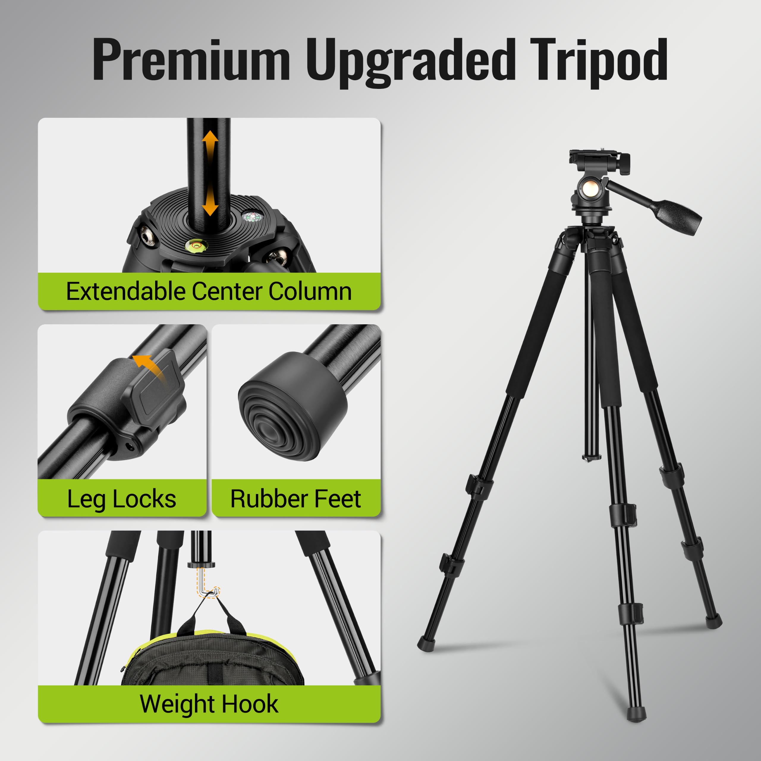 ESSLNB Trípode binocular compatible con prismáticos/telescopio/cámara/teléfono