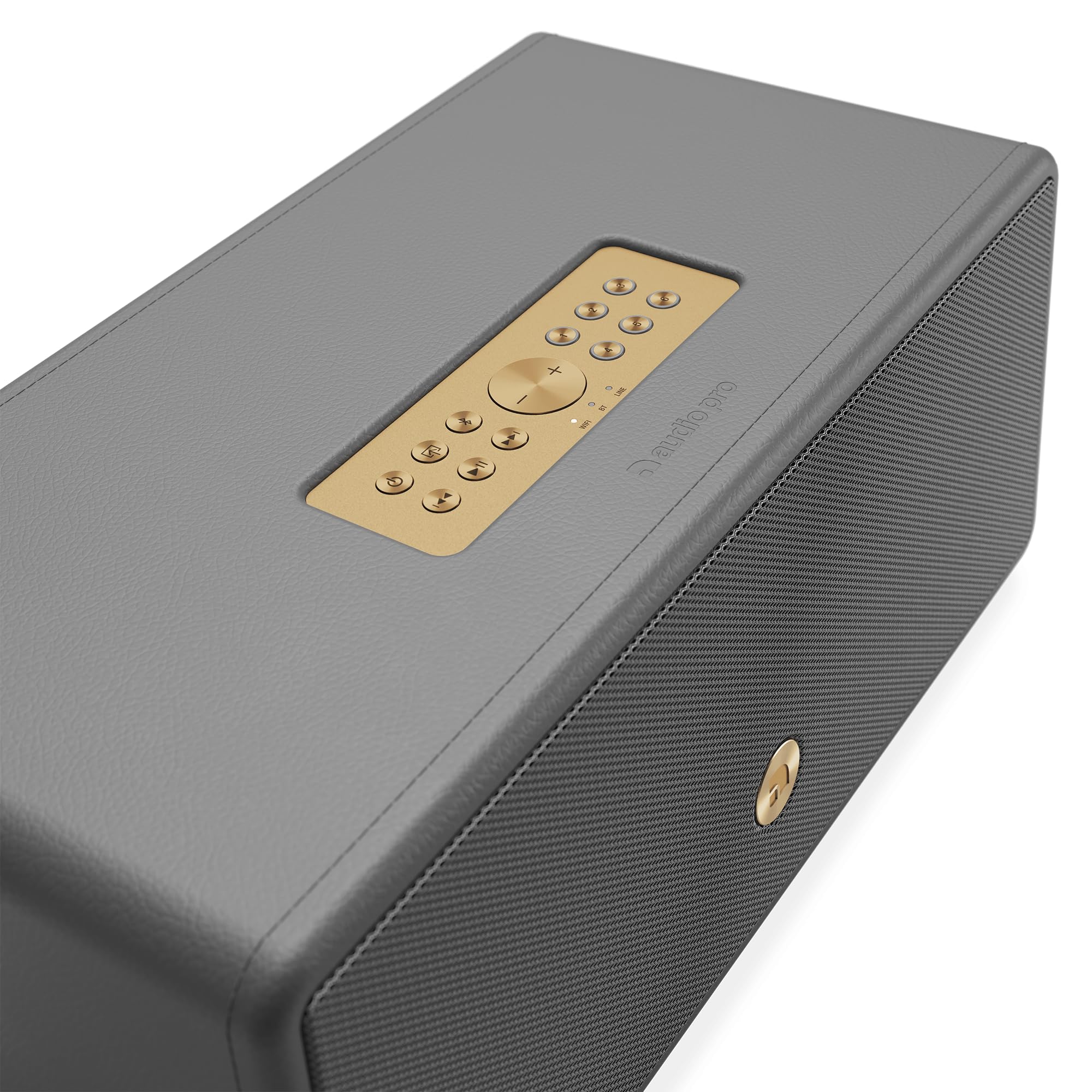Audio Pro D-2W - Altavoz WiFi y Bluetooth, Multiroom, AirPlay 2, Google Cast, Spotify Connect - Gris