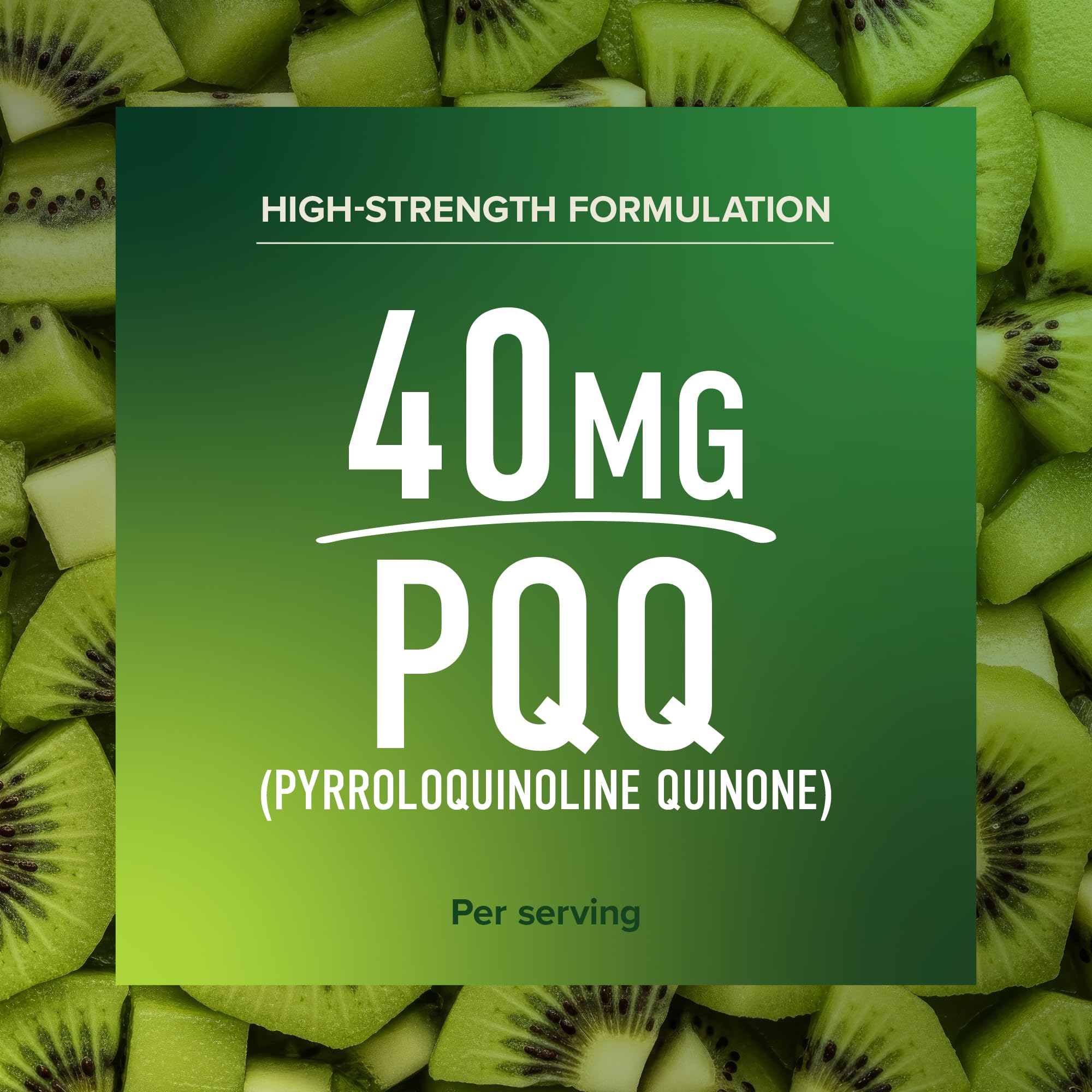PQQ Supplement 40 MG, High Strength Pyrroloquinoline Quinone, 60 Capsules — Amazon image 3