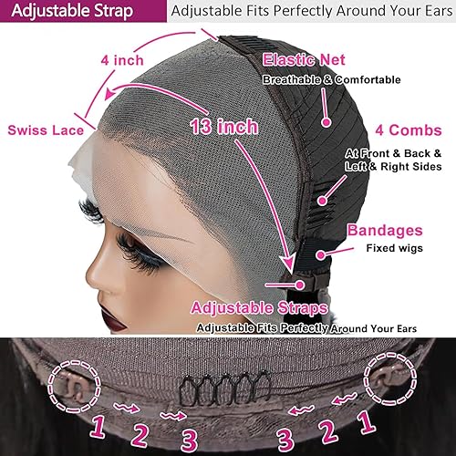 Miniatura 3 de ZIYU Peluca de cabello humano lacio tipo afro, pelucas de cabello humano lacio Yaki sin pegamento, línea de cabello prearrancado con abuelitos,