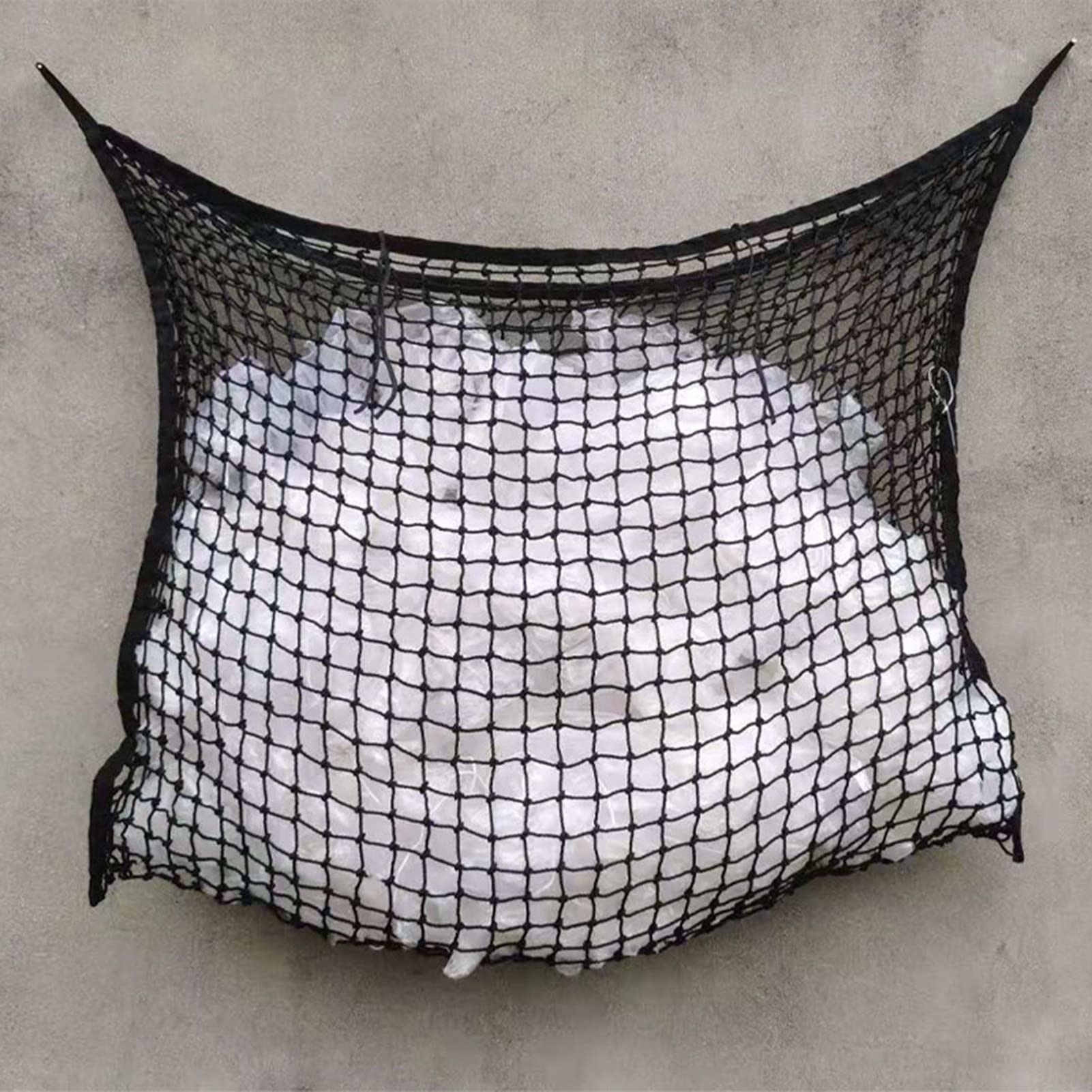 ADITAM Bolsas Deportivas Alimentador de Caballos Reutilizable Alimentador de Bolsas de Red de Entramado múltiple de Alta Resistencia para ovejas Double The Comfort