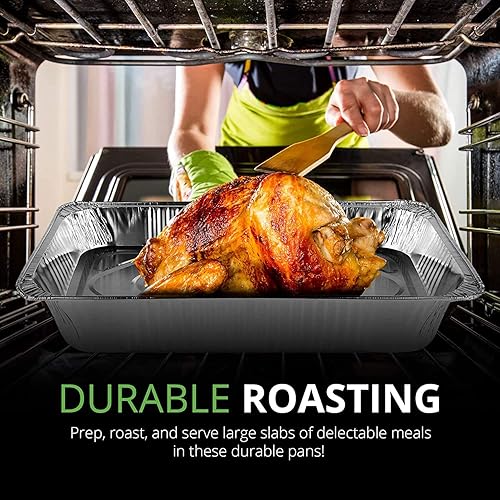 Miniatura 7 de Sartén de aluminio profundo de tamaño completo sin tapas (20)